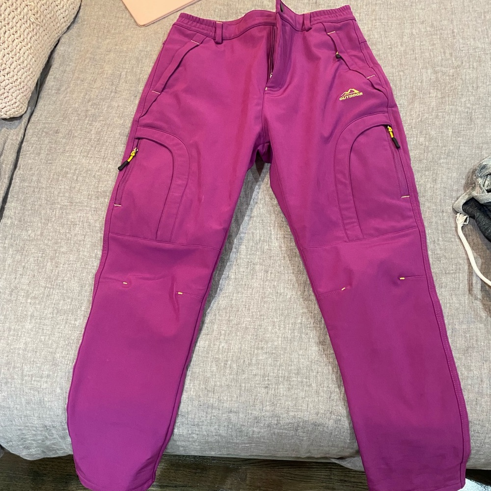 Womens fleece lined snow pants
